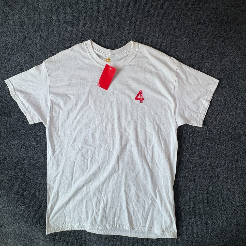 4hunnid Good Sex T Shirt Mens‎ Large White Cotton Graphic Logo Casual Streetwear